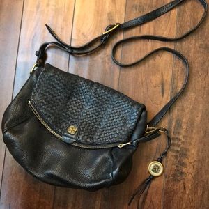 Black Leather Elliott Lucca Purse